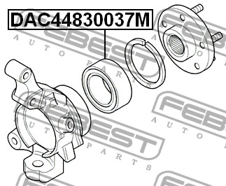 FEBEST - ПОДШИПНИК СТУПИЧНЫЙ ПЕРЕДНИЙ (44x82.5x37) (LAND ROVER FREELANDER I 1996-2006) FEBEST