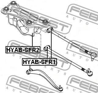 FEBEST - САЙЛЕНБЛОК ЗАДНЕГО РЫЧАГА (HYUNDAI SANTA FE (BB) 2000-2006) FEBEST