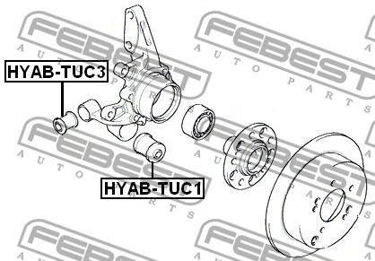 FEBEST - САЙЛЕНБЛОК ЗАДНЕЙ ЦАПФЫ (HYUNDAI TUCSON 2004-2010) FEBEST