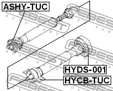 FEBEST - ПОДШИПНИК ПОДВЕСНОЙ КАРДАННОГО ВАЛА (HYUNDAI TUCSON 2004-2010) FEBEST