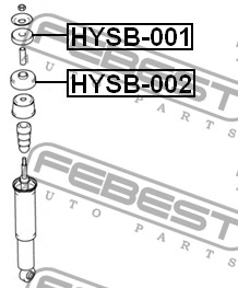 FEBEST - ВТУЛКА ЗАДНЕГО АМОРТИЗАТОРА (HYUNDAI SANTA FE (BB) 2000-2006) FEBEST