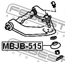 FEBEST - ПЫЛЬНИК ОПОРЫ ШАРОВОЙ ПЕРЕДНЕГО ВЕРХНЕГО РЫЧАГА (19x33x25) (MITSUBISHI PAJERO II V14W-V55W 1991-2004) FEBEST