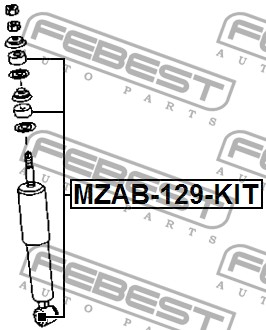 FEBEST - САЙЛЕНБЛОК ПЕРЕДНЕГО АМОРТИЗАТОРА MAZDA BT-50 2006-2011