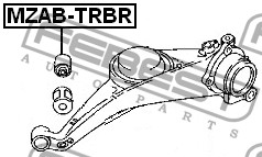 FEBEST - САЙЛЕНБЛОК ЗАДНЕГО РЫЧАГА (MAZDA TRIBUTE EP 2000-2007) FEBEST