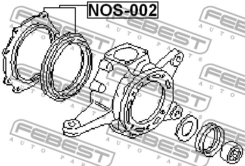 FEBEST - РЕМКОМПЛЕКТ САЛЬНИКОВ ПОВОРОТНОГО КУЛАКА (NISSAN PATROL SAFARI Y60 1987-1997) FEBEST
