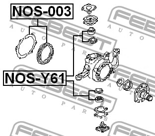 FEBEST - Ремкомплект рычага повески (NISSAN PATROL SAFARI Y61 1997-2006) FEBEST