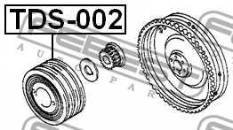 FEBEST - ШКИВ КОЛЕНВАЛА 2L/2LTE/3L/5L/5LE (TOYOTA MARK 2/CHASER/CRESTA GX100 1996-2001) FEBEST