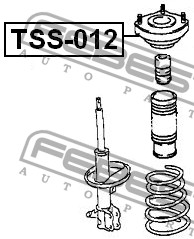 FEBEST - ОПОРА ЗАДНЕГО АМОРТИЗАТОРА (TOYOTA AVENSIS AT22#/AZT220/CDT220/CT220/ST220/ZZT22# 1997-2003) FEBEST