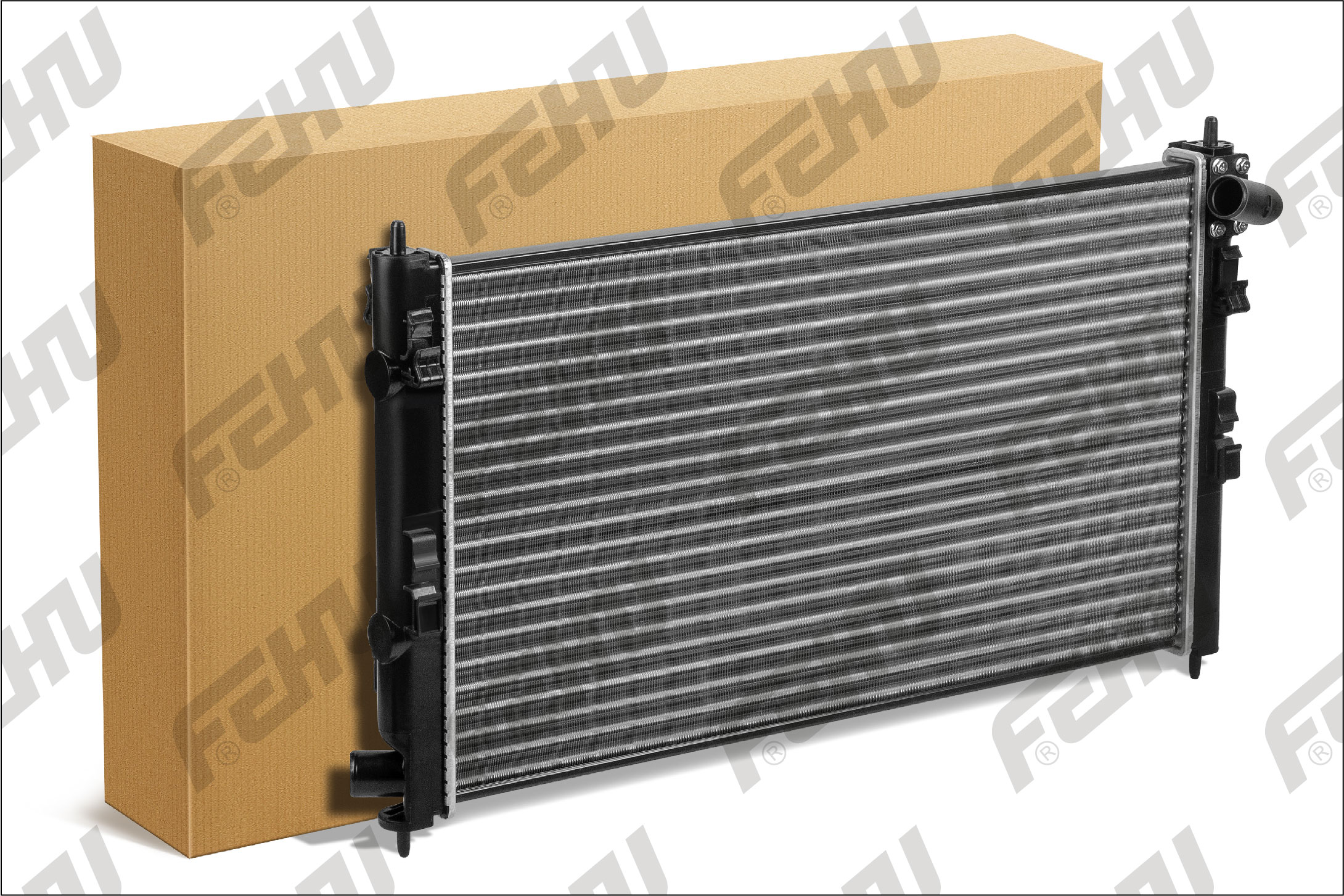 FEHU - Радиатор охлаждения (сборный) для Mitsubishi Lancer X (07-) M/A