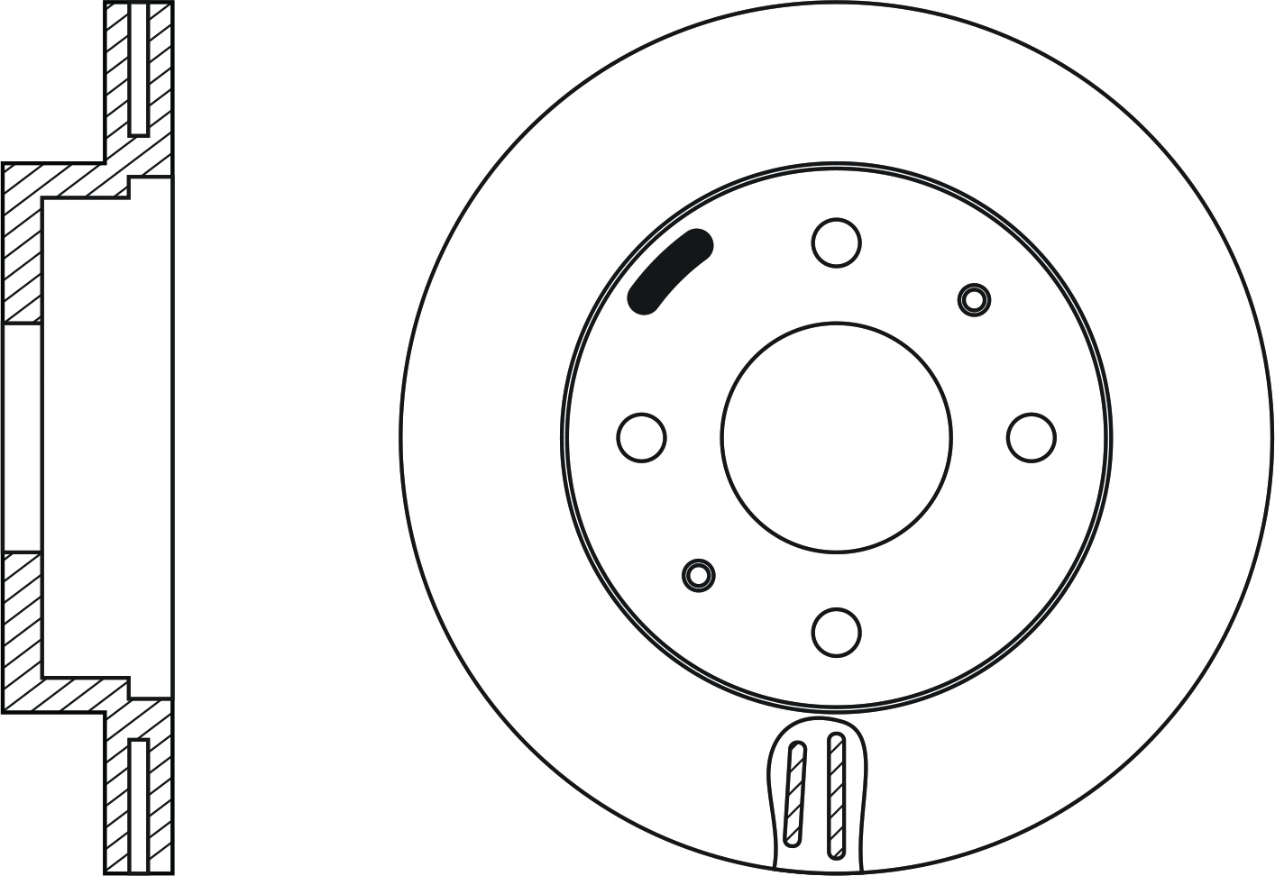 FIT - Диск тормозной передн. Nissan Almera хэтчбек (N15) 1.4 S,GX,LX [GA14DE] 1995 - 2000 не для ABS / Sunny седан V (B15) 1.3 [QG13DE] 87 л.с. Бензиновый 1