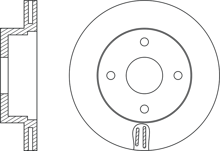 FIT - Диск тормозной NISSAN TIIDA 1.6 2007 - 2012; NISSAN TIIDA 1.6 2007 - 2011; NISSAN TIIDA 1.8 2007 - 2012
