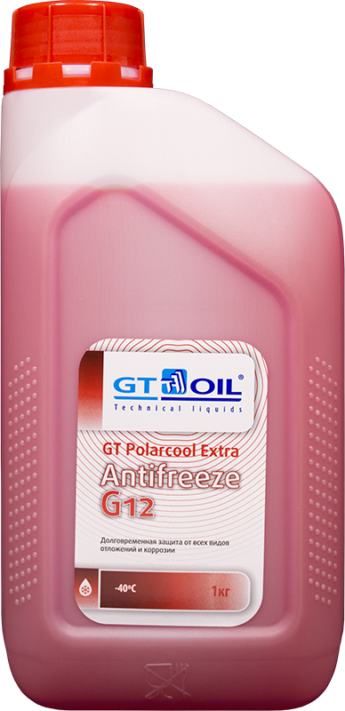 GT Oil - Антифриз GT Polarcool Extra G12 красный, 1 кг