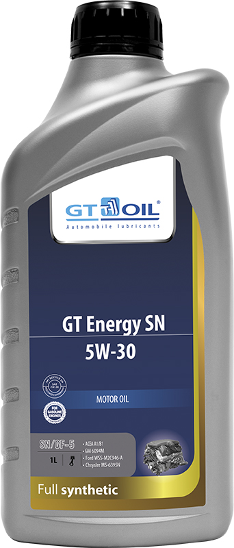 GT Oil - Масло GT Energy SN, SAE 5W30, API SN син., 1 л