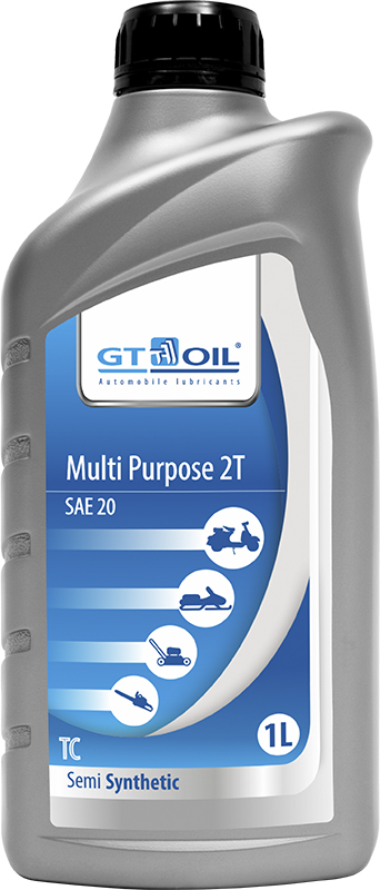 GT Oil - Масло Multi Purpose 2T, SAE 20, API TC, 1 л