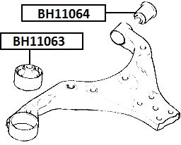 JIKIU - Сайлентблок HYUNDAI Tucson, KIA Rio, Sportage