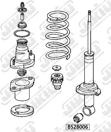 JIKIU - Втулка амортизатора Honda Accord, Civic, CR-V, Crossroad, FR-V