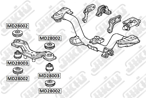JIKIU - Опора диференциала Honda