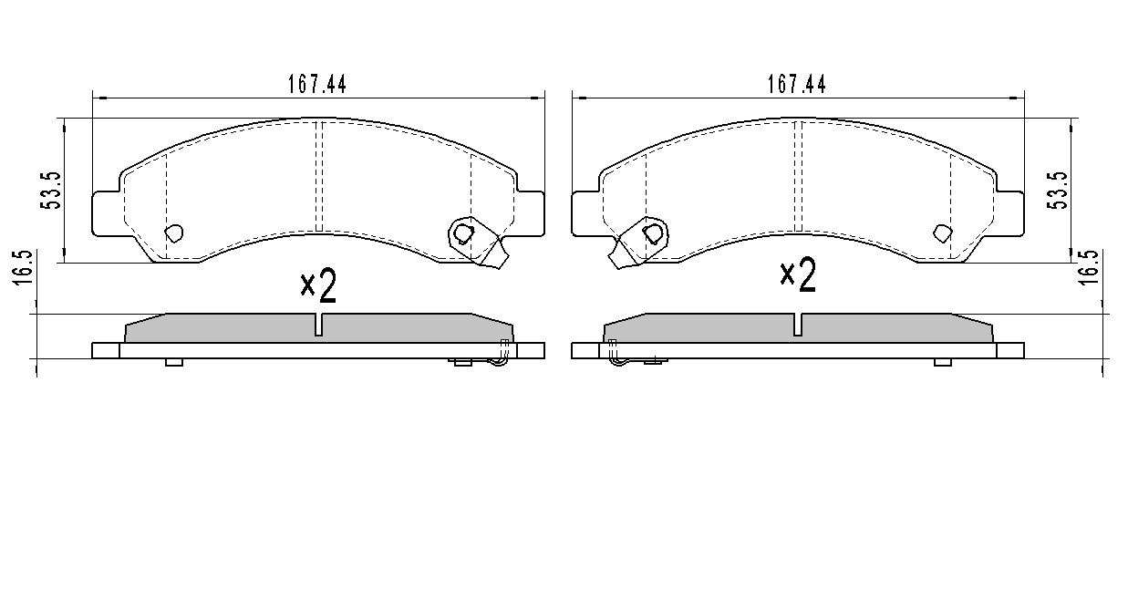 JAPANPARTS - Колодки торм.диск. Hover