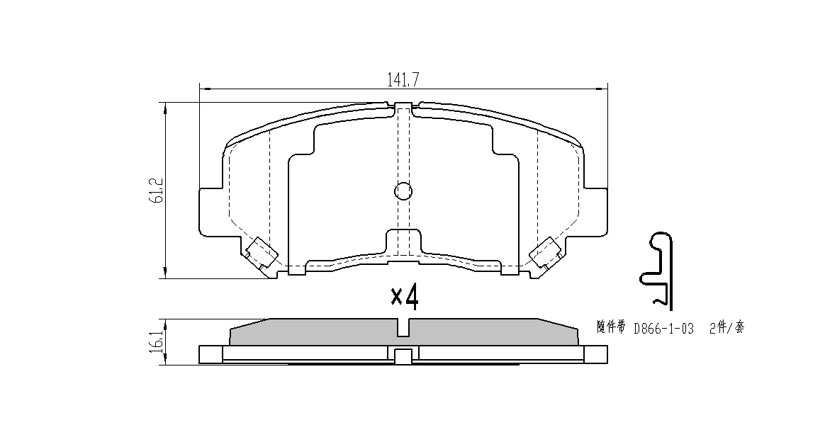 JAPANPARTS - Колодки торм.диск.
