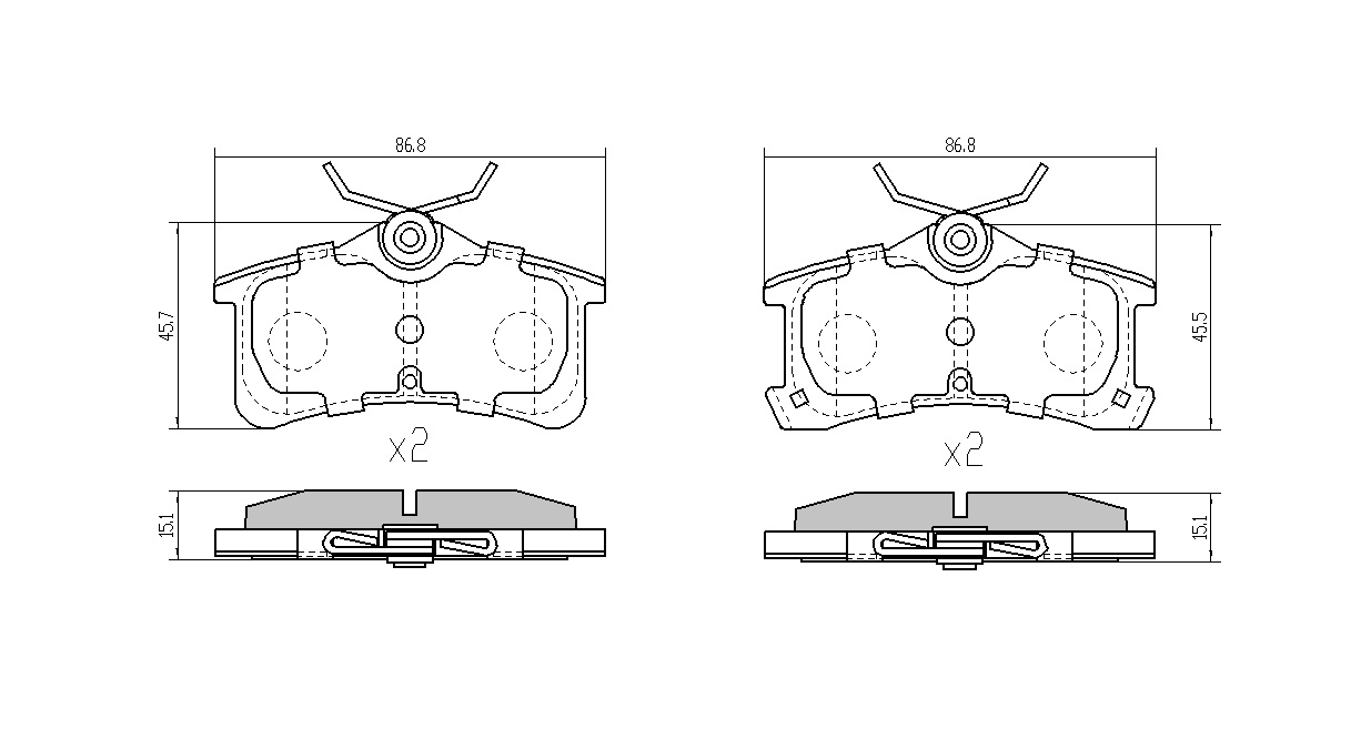 JAPANPARTS - Колодки тормозные диск.