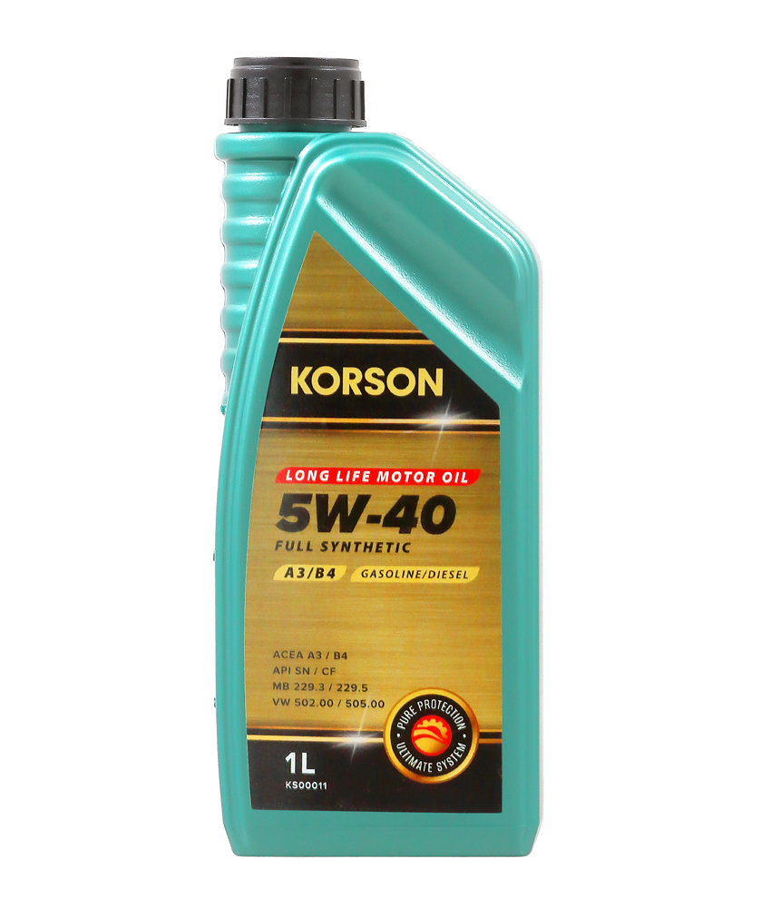 KORSON - Масло моторное FULL SYNTEHTIC 5W-40 A3/B4, 1l