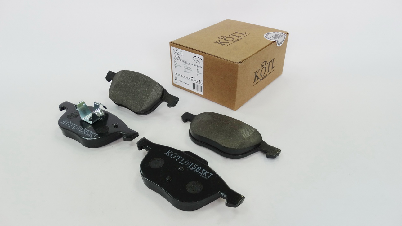 KOTL - Колодки тормозные дисковые передние к-т FORD FOCUS II 04-/III 10-/MAZDA 3 03-/VOLVO