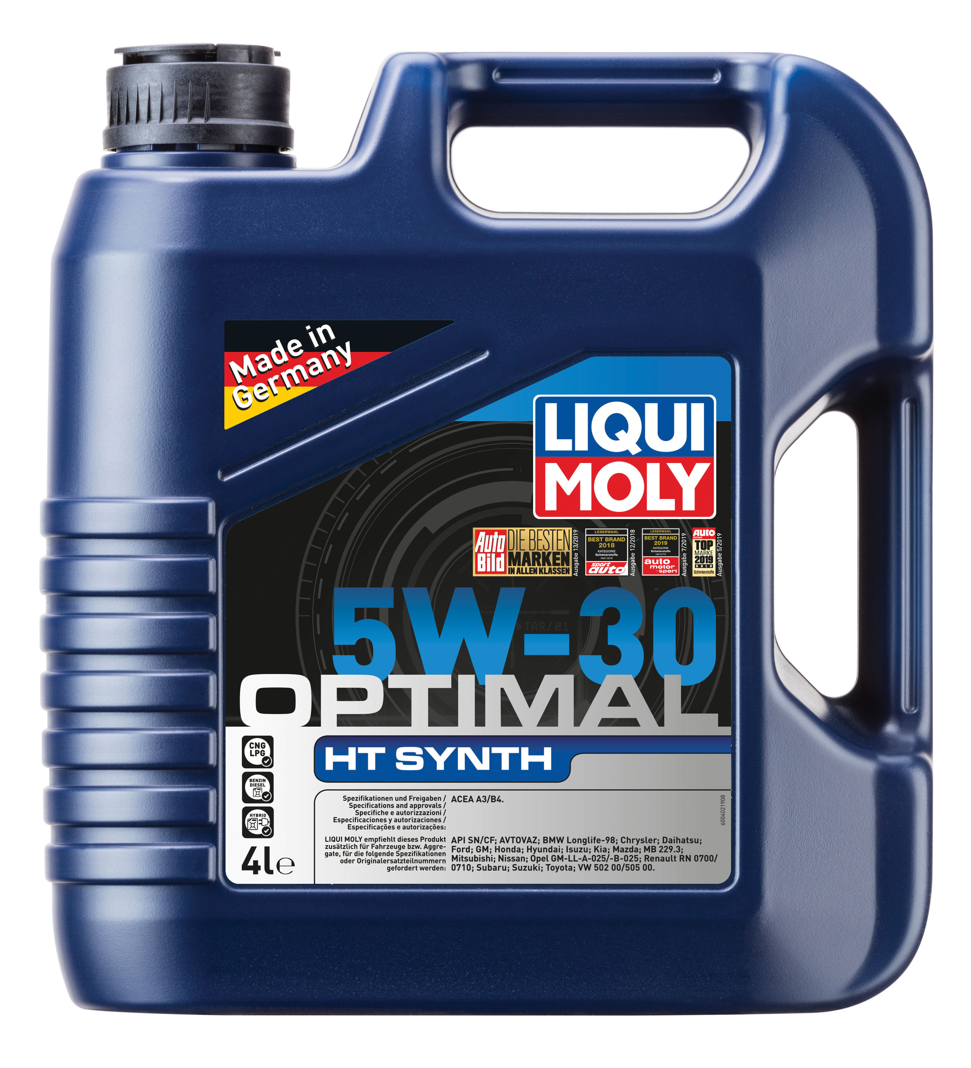 LIQUI MOLY - Масло мотор Optimal HT Synth 5W-30 (4 л.)