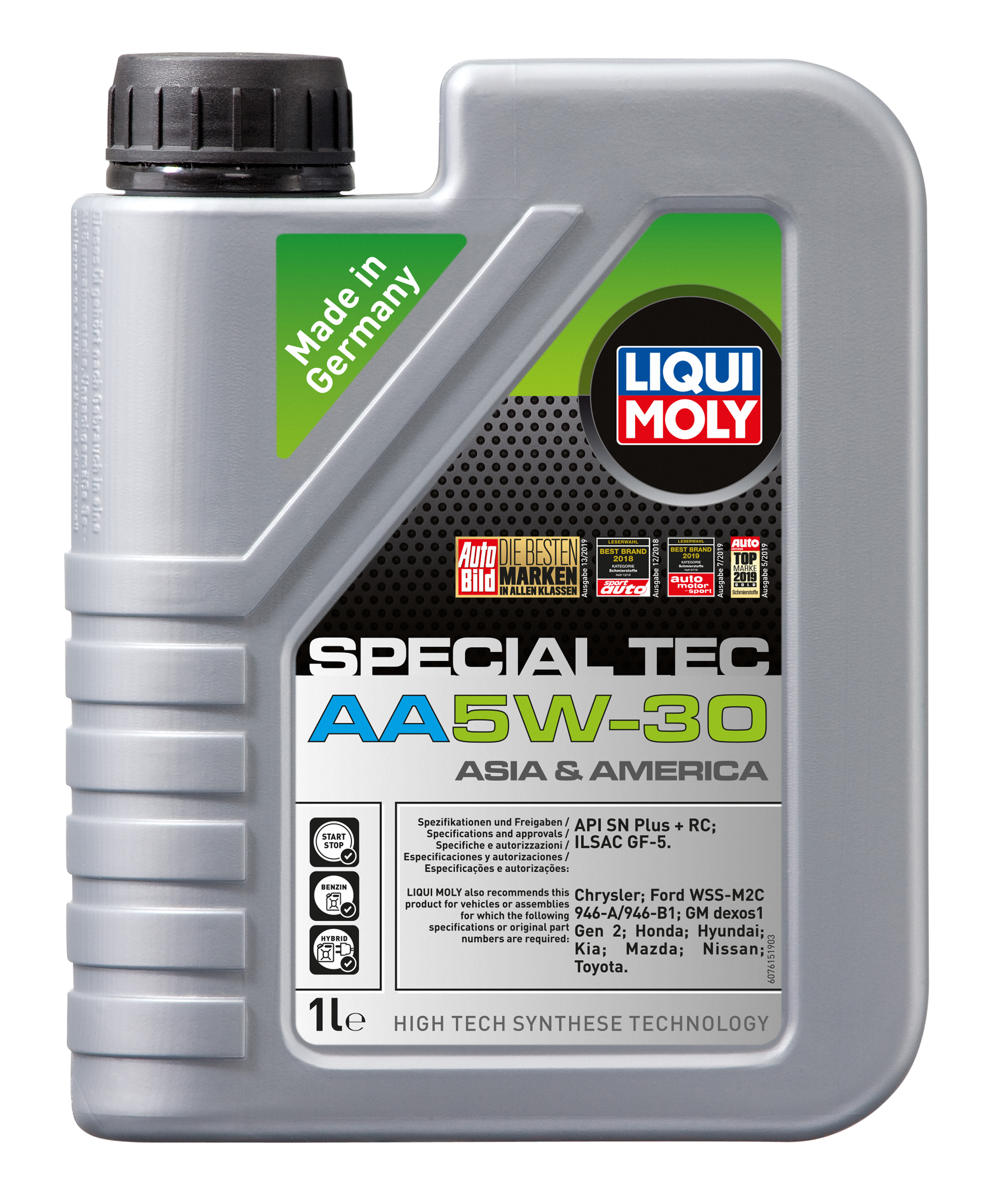 LIQUI MOLY - Масло мотор Special Tec AA (Leichtlauf Special AA) 5W-30 (1 л.)