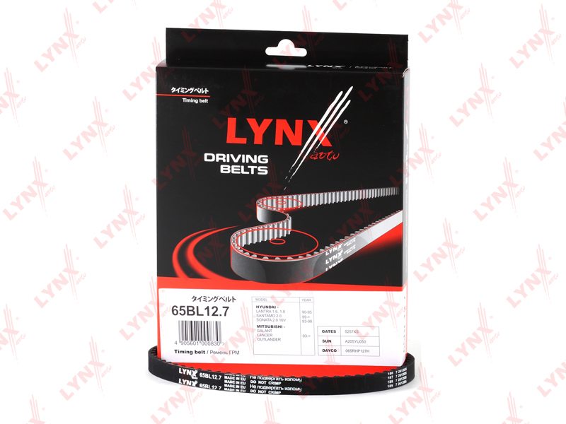 LYNXauto - Ремень ГРМ CHERRY Tiger 2.0 05>, HYUNDAI Lantra 1.6-1.8 90-95/Sonata 2.0 16V 94-98, MITSUBISHI Galant 2.0-2.4 99-04/L200 2.0-2.4 96> / Lancer 2.0 03> 