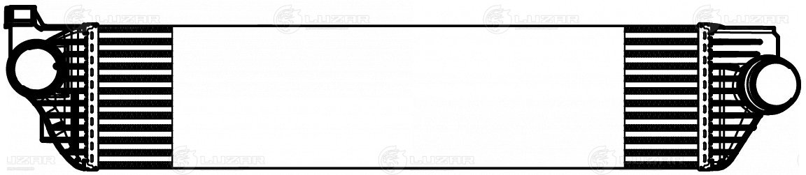 LUZAR - ОНВ (радиатор интеркулера) для а/м Renault Master (10-) 2.3D (LRIC 0967)