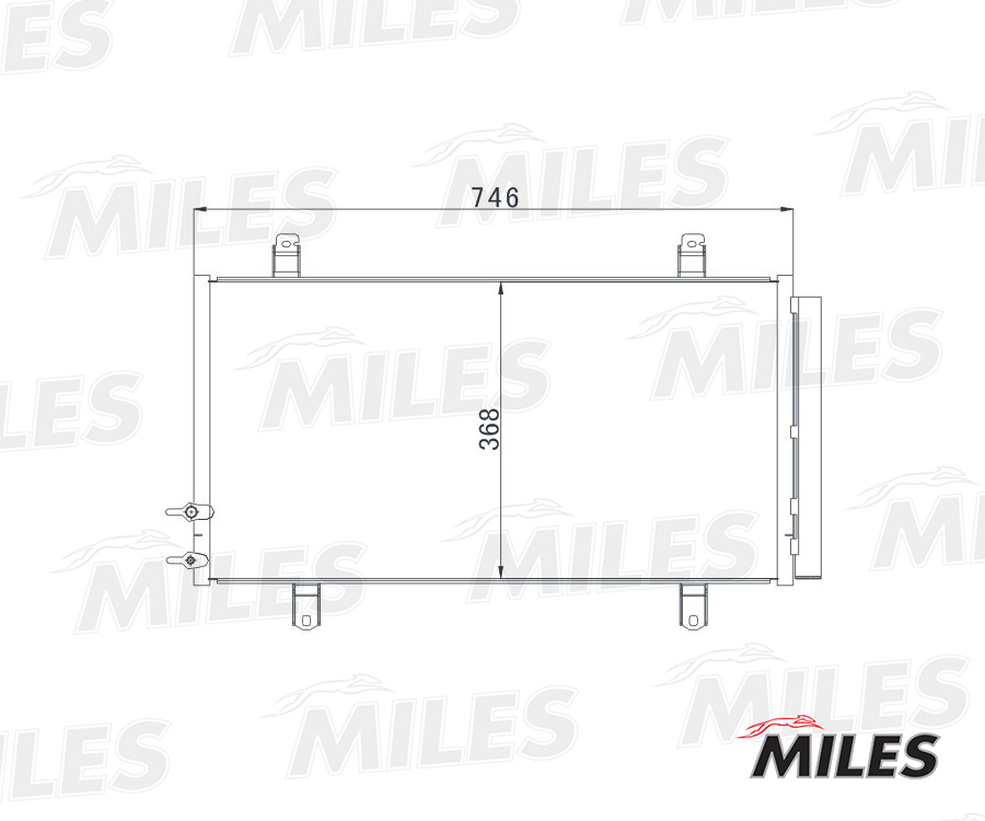 MILES - Конденсер TOYOTA CAMRY 3.5 08-