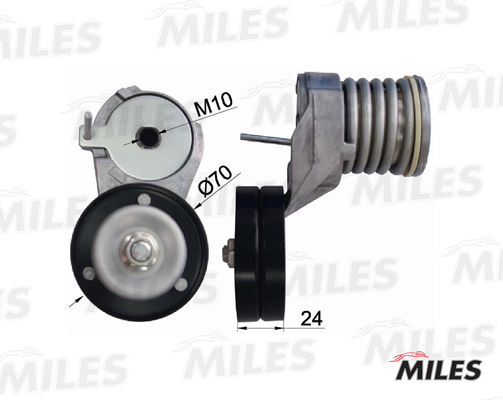 MILES - Натяжитель ремня приводного VAG 1.4-1.6 16V