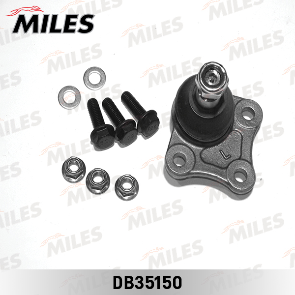 Miles - Опора шаровая VW GOLF IV/BORA/AUDI A3/SKODA OCTAVIA 98- пер.нижн. лев.(с крепежом)