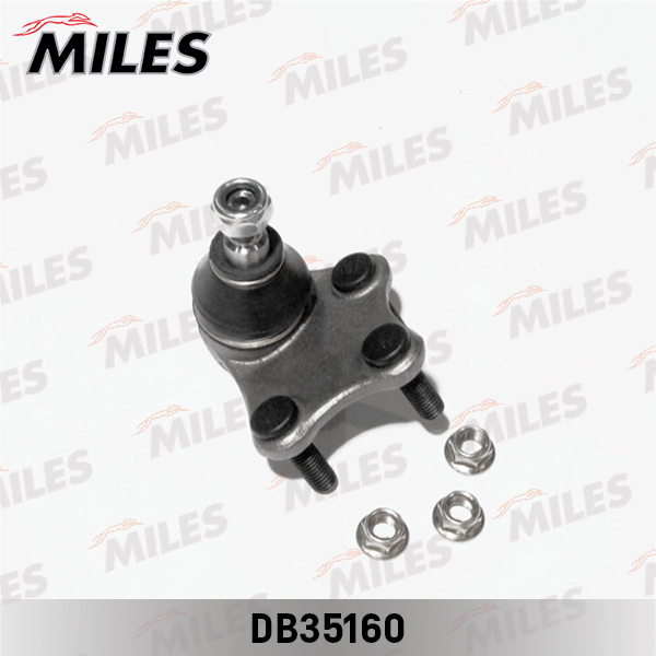 MILES - Опора шаровая VW POLO 01-/SKODA FABIA 06-/AUDI A1 10- пер.нижн. лев.(с крепежом)
