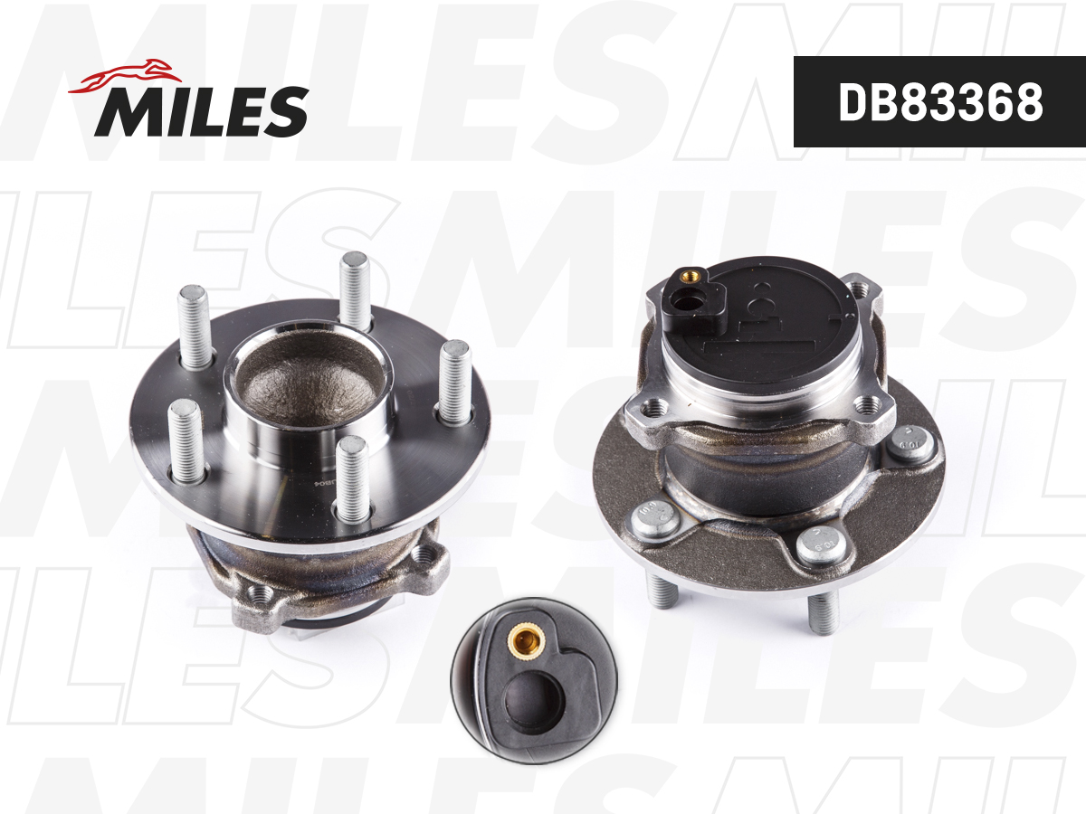 MILES - Ступица с подшипником FORD FOCUS II/C-MAX 03- зад. (под датчик ABS)(DB83168=DB83368)