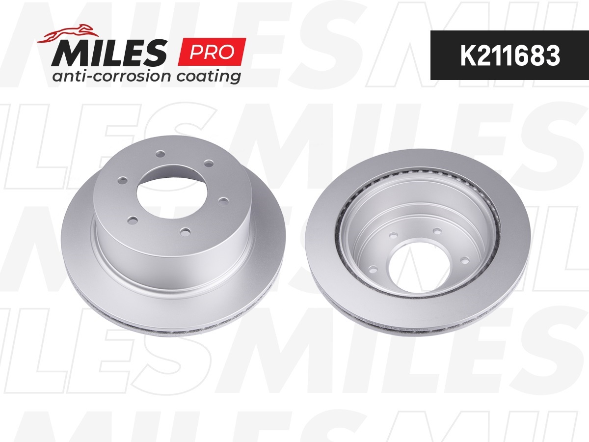 MILES - Диск тормозной MITSUBISHI PAJERO SPORT 08- задний вент.D=315мм.