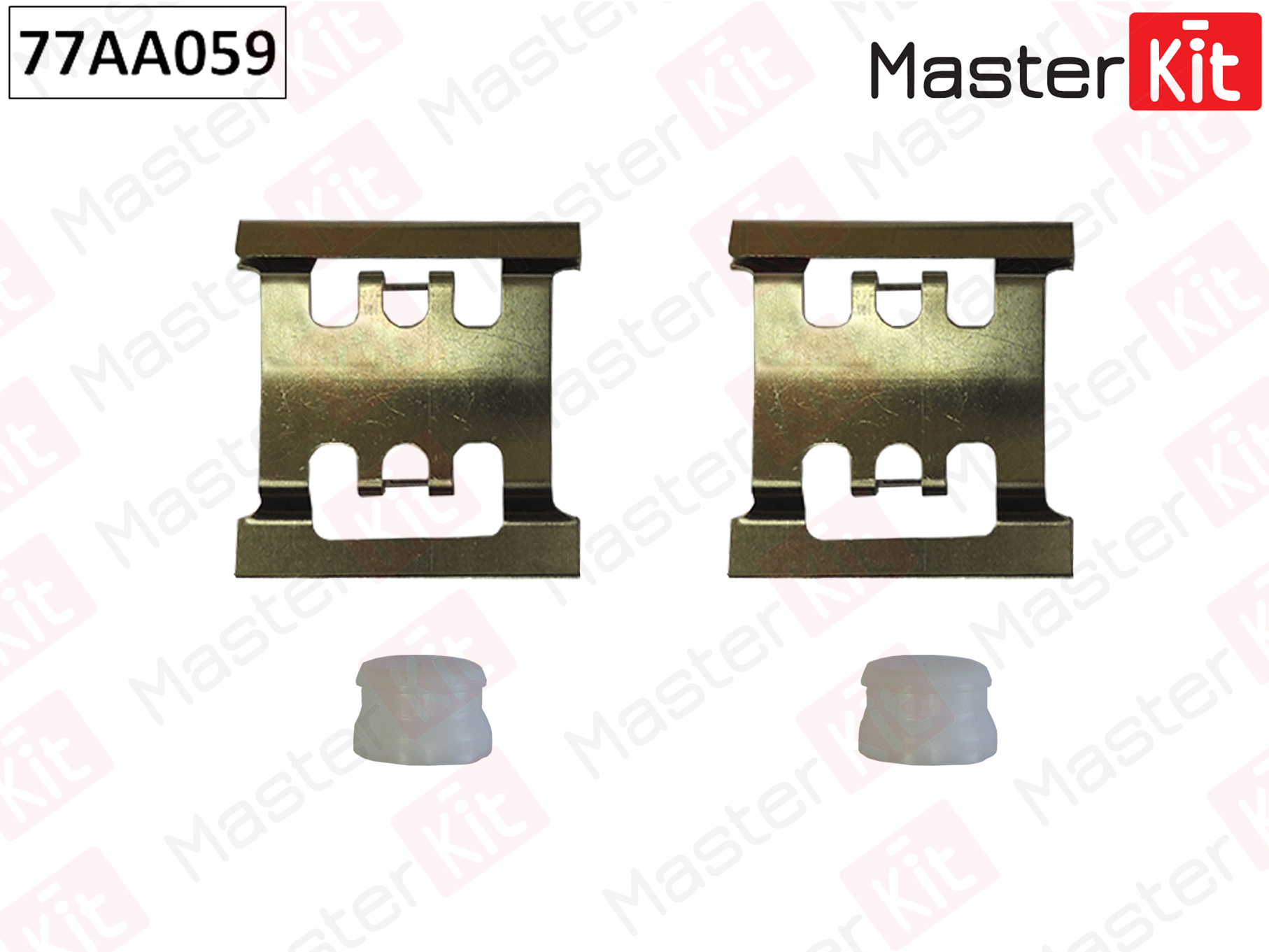MASTERKIT - Комплект установочный тормозных колодок FORD TRANSIT TOURNEO 08-94->