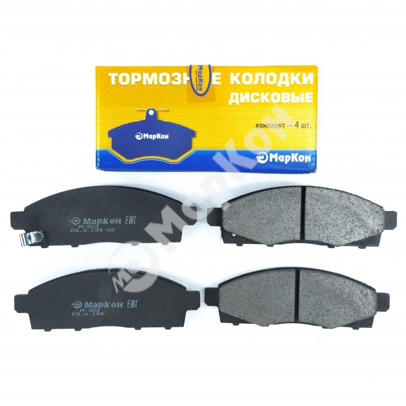 Маркон - Колодки тормозные дисковые к-т с мех. индикатором износа Mitsubishi L200 IV 07-, передние