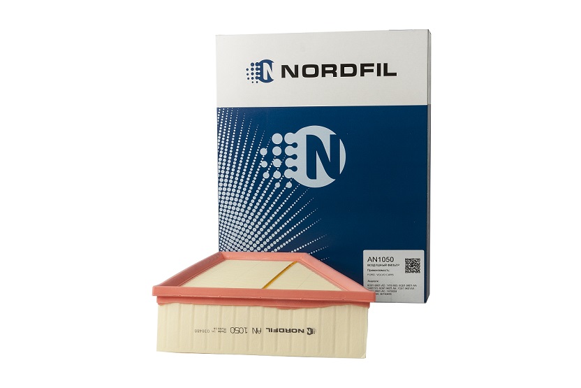 NORDFIL - Фильтр воздушный Ford Galaxy II, Mondeo IV, S-Max, Volvo S80 II, V70 II