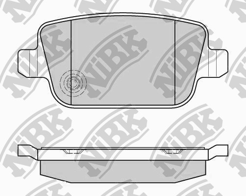 NiBK - Колодки тормозные дисковые FORD MONDEO 2.0 2007 - 2014; FORD MONDEO 2.0 2009 - 2014; FORD MONDEO 2.3