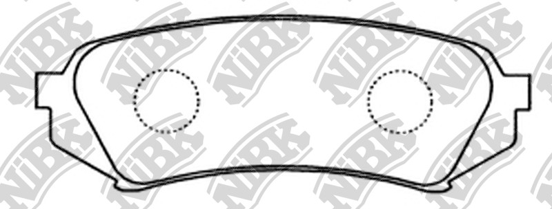 NiBK - Колодки тормозные дисковые TOYOTA LAND CRUISER 100 4.7 2002 - 2007; TOYOTA LAND CRUISER 100 4.2 1998