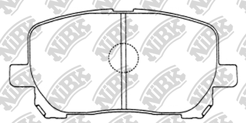 NiBK - Колодки тормозные дисковые TOYOTA VOXY 2.0 2001 - 2007; TOYOTA VOLTZ 1.8 2001 - 2004; TOYOTA MATRIX