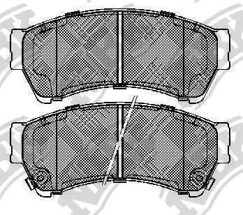 NiBK - Колодки тормозные дисковые MAZDA 6 2.0 2007 - ; MAZDA 6 2.0 2008 - ; MAZDA 6 1.8 2007 -