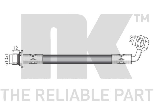 NK - Шланг тормозной Toyota Landcruiser 98-