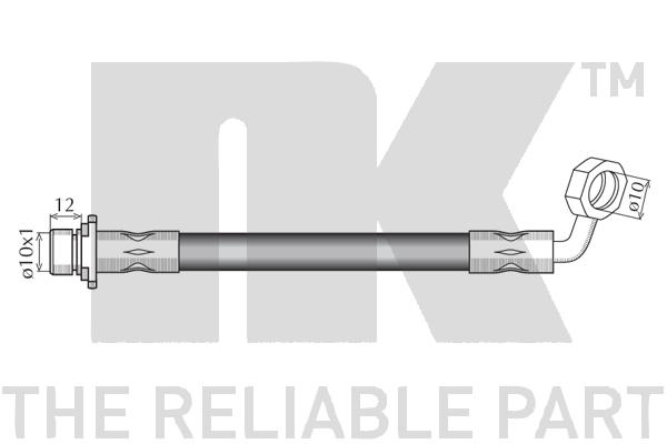 NK - Шланг тормозной Toyota Landcruiser 98-