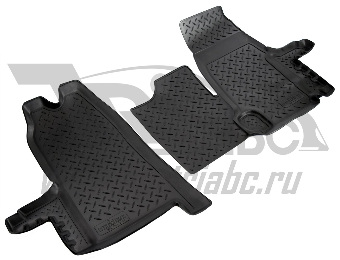 Norplast - Коврики салон. Ford Transit (2006) (2 шт), черн, полиурет, пар