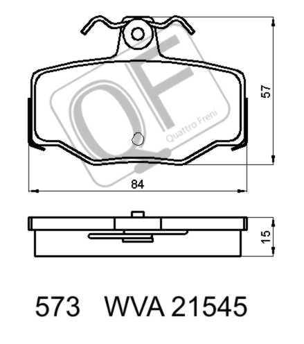 QUATTRO FRENI - Колодки тормозные дисковые к-т