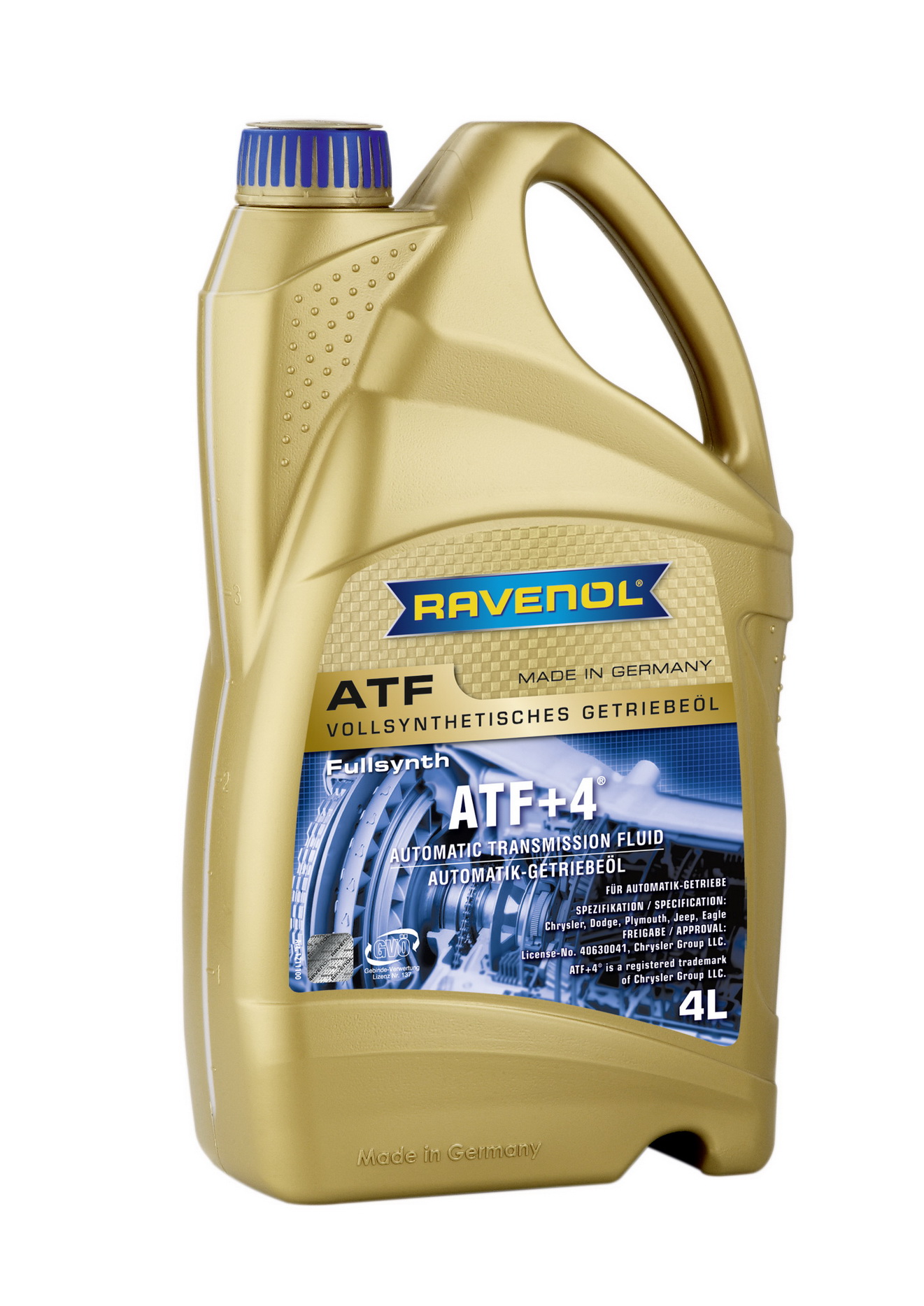 RAVENOL - Масло трансмиссионное ATF+4 Fluid (4л)