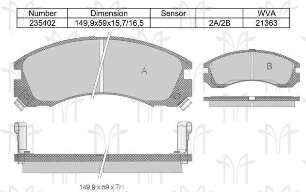 ROADHOUSE - Колодки торм.дисковые