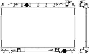 SAKURA - Радиатор сист. охл. NISSAN TEANA 2.3 2003 - 2008; NISSAN TEANA 3.5 2003 - 2008; NISSAN CEFIRO 2.3 20